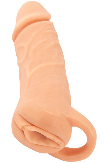 2-in-1 Extension & Masturbator 18,5cm - Penisverlängerung 1