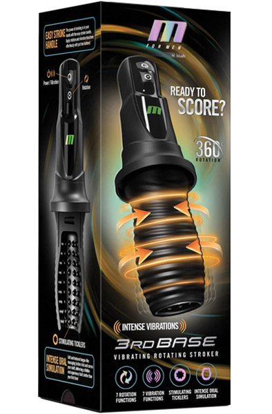 3rd Base Vibrating & Rotating Stroker - Masturbator 1