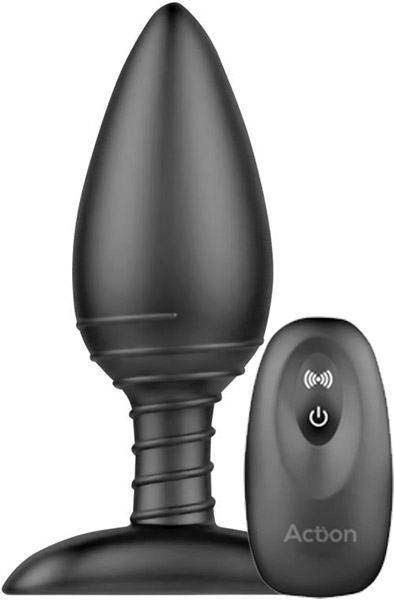 Action Asher Butt Plug Remote Control - Vibrierender Analplug 1