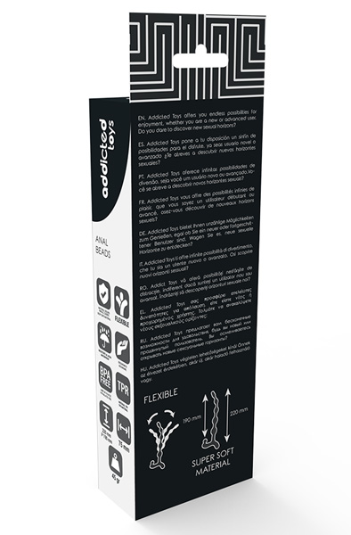 Addicted Toys Anal Beads Black 22 cm - Anal-Kugeln 3