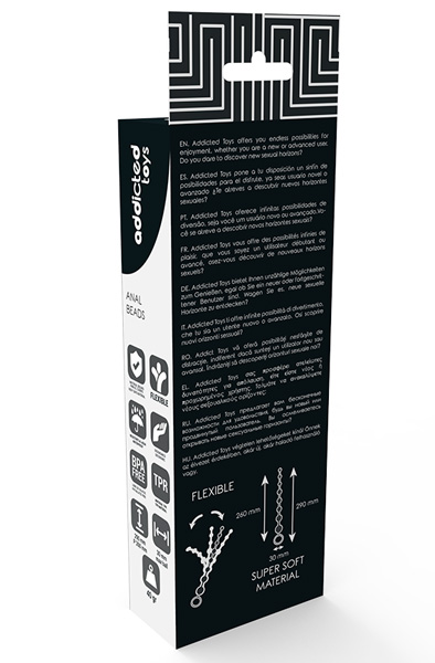 Addicted Toys Anal Beads Black 26 cm - Anal-Kugeln 3