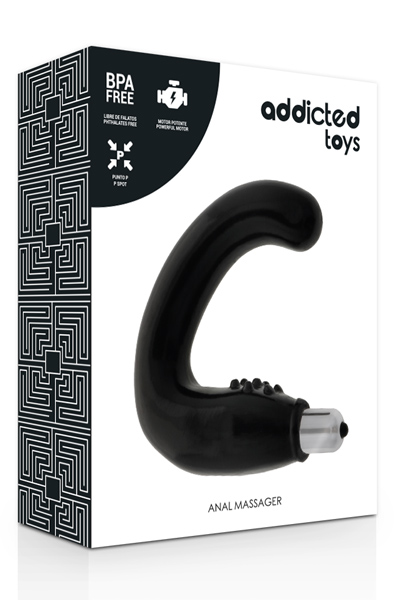 Addicted Toys Anal Massager Black - Prostata-Vibrator 2