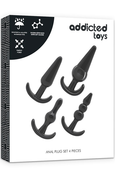 Addicted Toys Anal Plugs 4-pack - Analplug Set 3