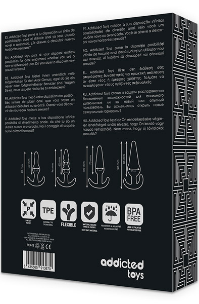 Addicted Toys Anal Plugs 4-pack - Analplug Set 4