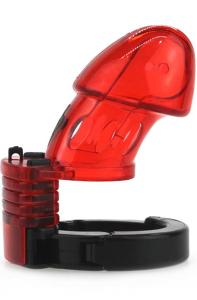 Adjustable Cock Cuff Chastity Device Red - Keuschheitskäfig 2