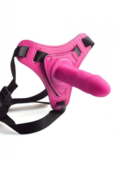 Adjustable Strap-On Belt With Realistic Dildo - Umschnalldildo mit Geschirr 2