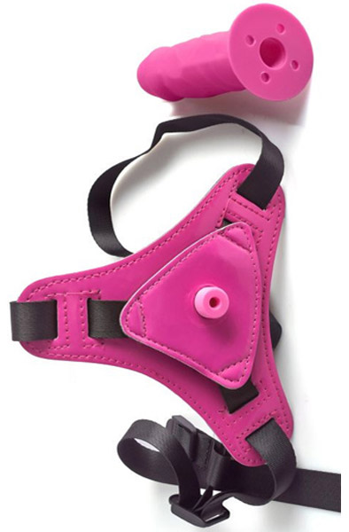 Adjustable Strap-On Belt With Realistic Dildo - Umschnalldildo mit Geschirr 4