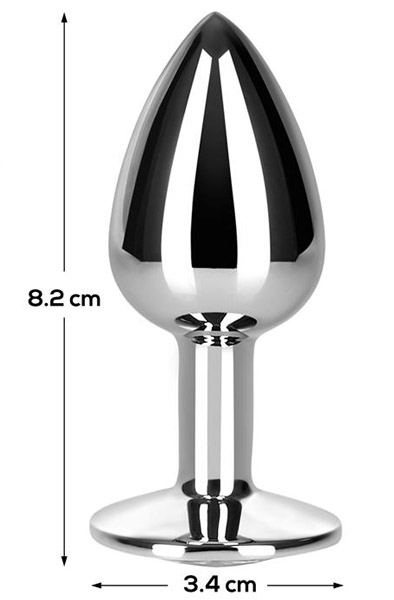 Afterdark Diamond White Anal Plug M - Analplug aus Metall 2