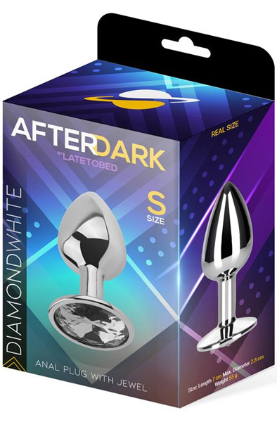 Afterdark Diamond White Anal Plug S - Analplug aus Metall 3