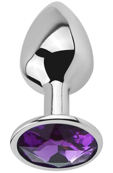 Afterdark Purple Amethyst Anal Plug M - Analplug aus Metall 1