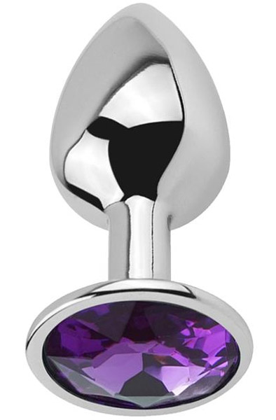 Afterdark Purple Amethyst Anal Plug S - Analplug aus Metall 1