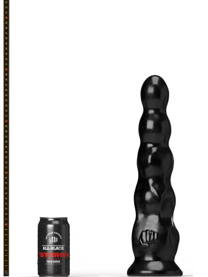 All Black Steroïd The Javelin 39 cm - XXL Buttplug 3
