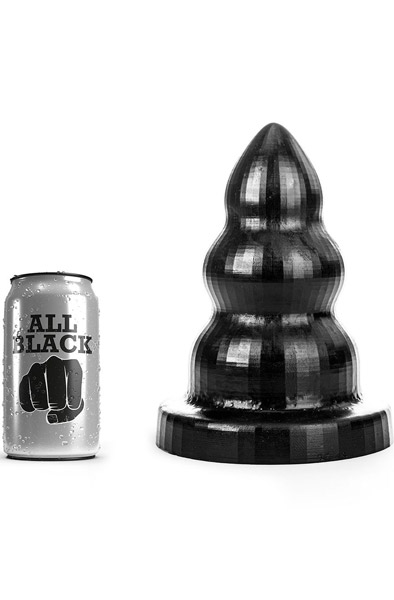 All Black Triple Pleasure Small - XL Buttplug 2