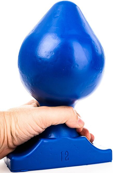 All Blue Vinyl Anal Plug 22,5 cm - Extra dicker Analplug 1