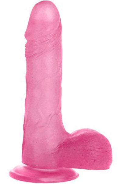 Alvaro Dildo Transparent Pink 23 cm - Dildo 4