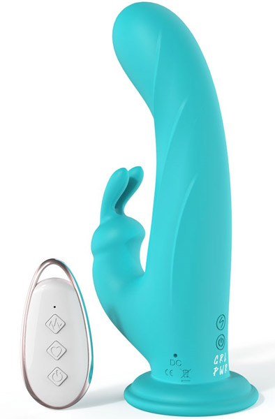 Amazing Greta Green With Remote - Rabbit-Vibrator 1