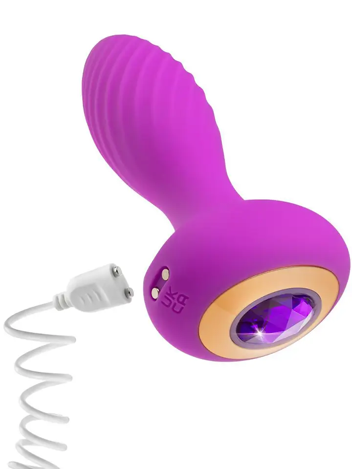 Amethyst Charm Vibrating Plug - Vibrating anal plug 3