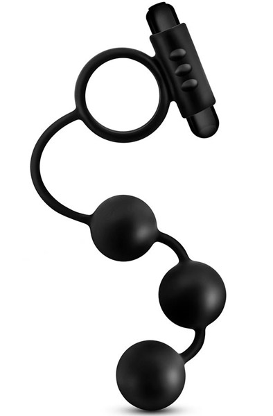 Anal Adventures Anal Bead With C-Ring - Vibrierende Analperlen 1