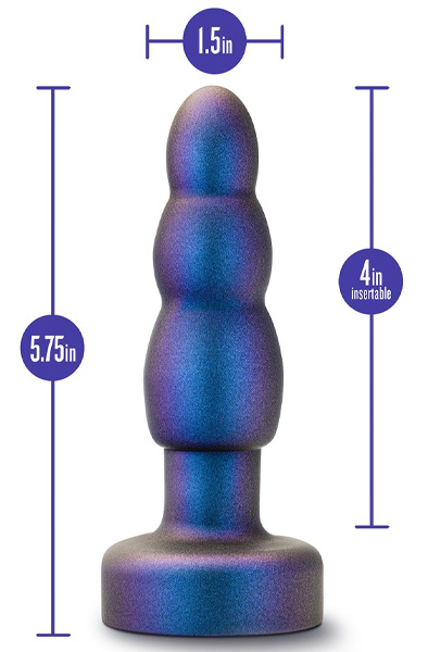 Anal Adventures Matrix Kinetik Plug Space Age Blue - Vibrierender Analplug 5