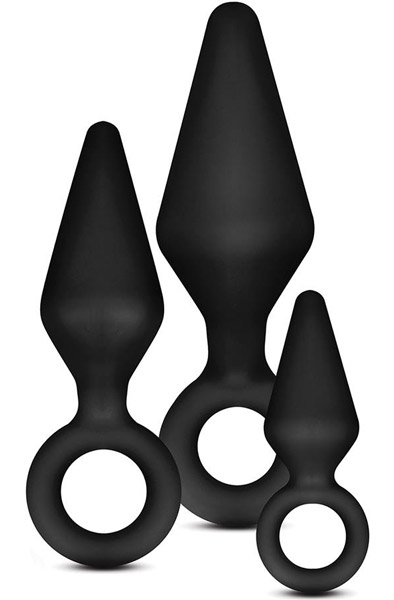 Anal Adventures Platinum Loop Plug Kit - Analplug Set 2