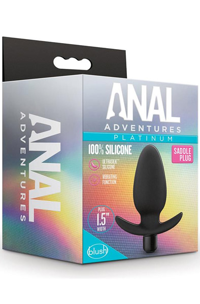 Anal Adventures Silicone Saddle Plug - Vibrierender Analplug 3
