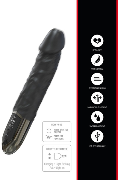 Anal Power Vibrator 24,5 cm - Anal-Dildo mit Vibration 2