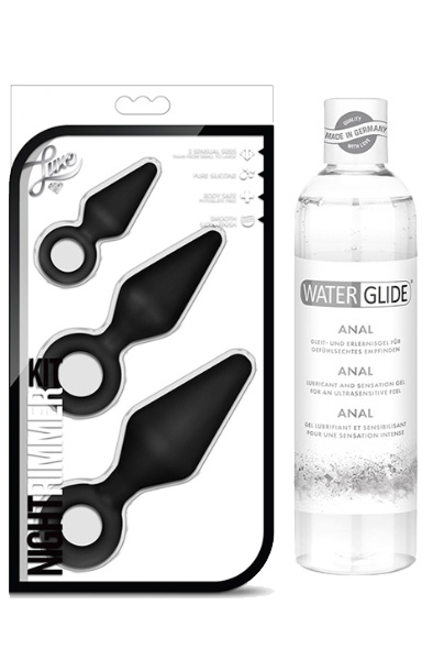 Analpluggar Night Rimmer Kit + Glidmedel Anal 300ml - Angebote 1