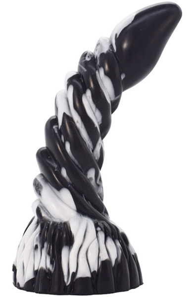Arkan Dildo Black-White 20 cm - Drachen-Dildo 2