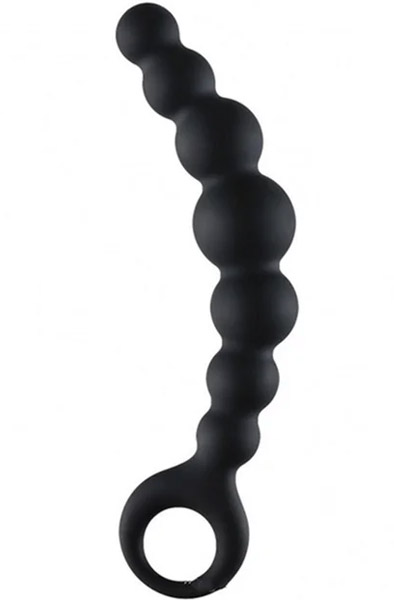 Arse Beads Silicone Black 17,8 cm - Anal-Kugeln 1
