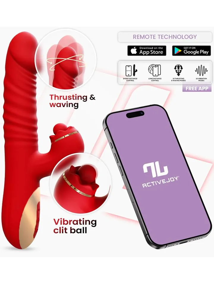 Ascen Thrusting & Waving Vibe With App - App-controlled rabbitvibrator 1 [full]