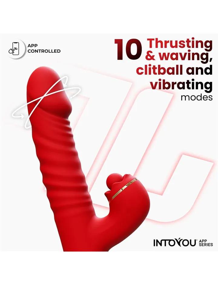 Ascen Thrusting & Waving Vibe With App - App-controlled rabbitvibrator 2