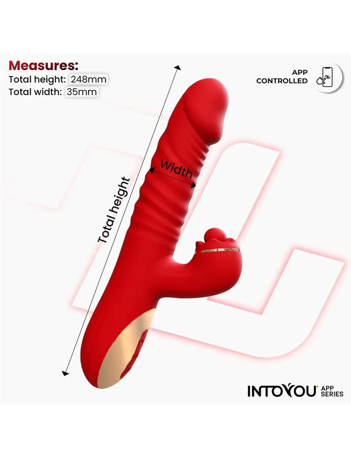 Ascen Thrusting & Waving Vibe With App - App-controlled rabbitvibrator 4