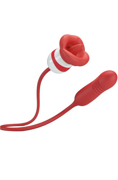 Ashlynn Red Mouth Masturbator - Vibrator 1