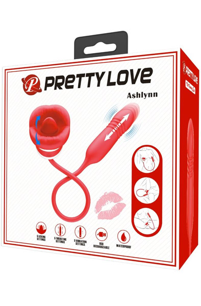 Ashlynn Red Mouth Masturbator - Vibrator 4