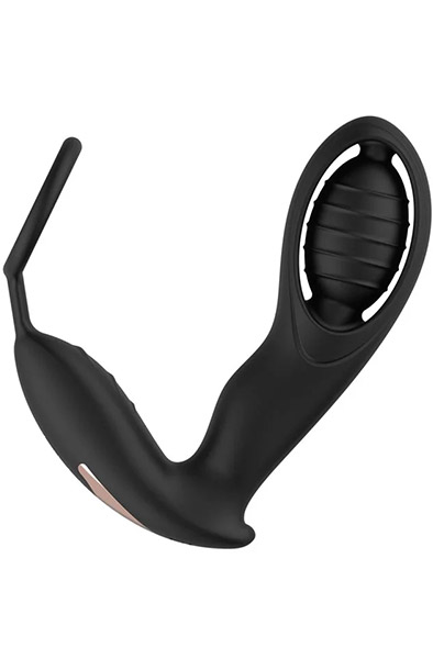 b-pleasure Vibrating P-plug No.3 - Prostatavibrator mit Penisring 2