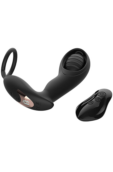 b-pleasure Vibrating P-plug No.3 - Prostatavibrator mit Penisring 4