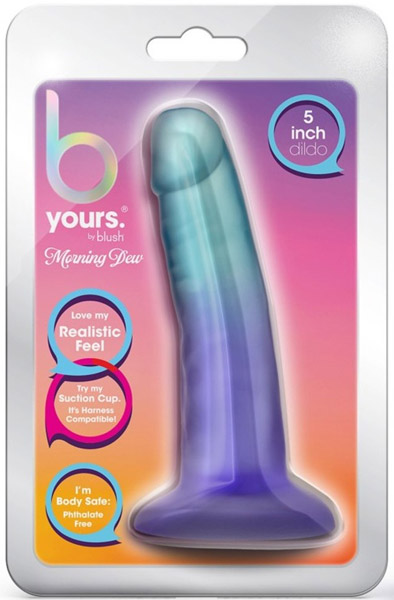 B Yours Morning Dew Dildo Sapphire 14 cm - Dildo 5
