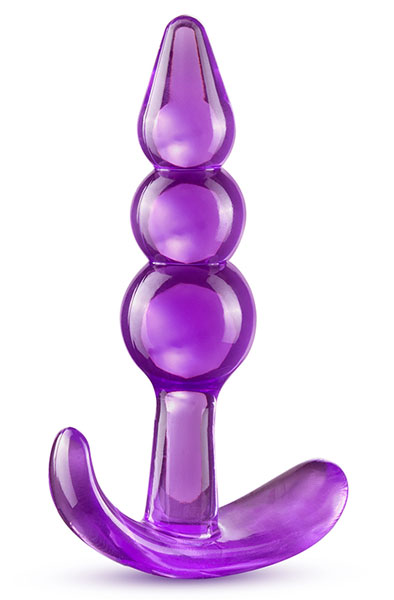 B Yours Triple Bead Anal Plug Purple - Mini-Analdildo 1