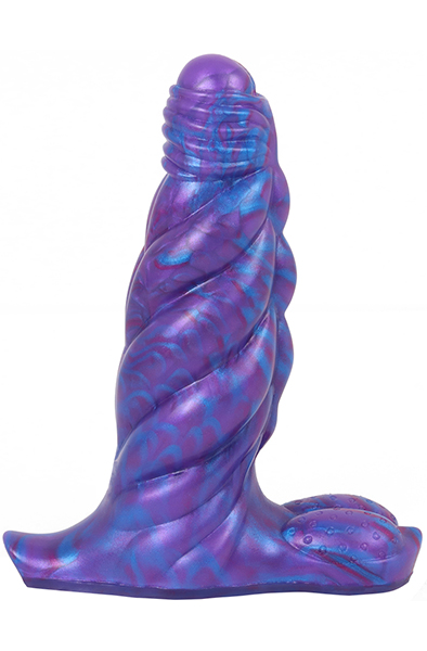 Bad Demon Seraphon Vibrating Dildo Purple 13,5 cm - Dragon dildo 1