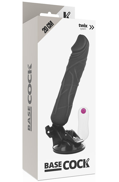 Basecock Twix System 20 cm - Vibrierender Dildo 2