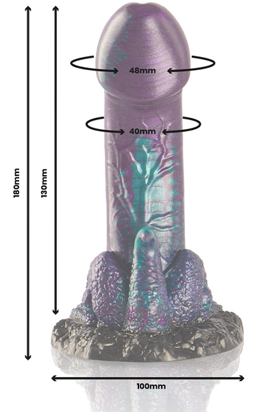 Basilisk Dildo Double Scaly Pleasure 18 cm - Drachen-Dildo 3