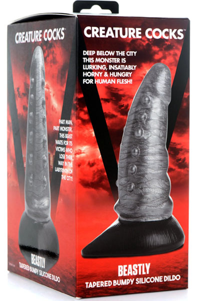 Beastly Tapered Bumpy Silicone Dildo 21 cm - Drachen-Dildo 7