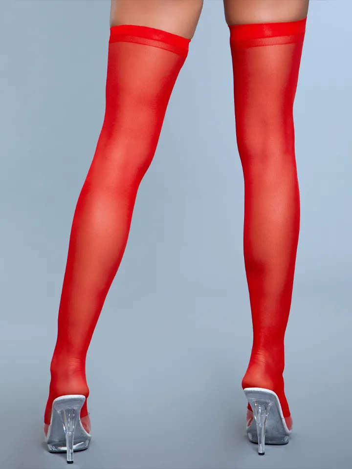 Best Behavior Thigh Highs Red - Stay-ups 2 [full]
