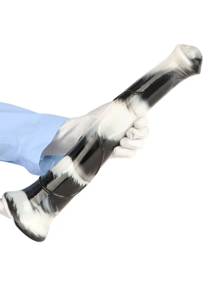 Big Jumpy Dildo Black/White 40 cm - Dragon dildo 3 [full]