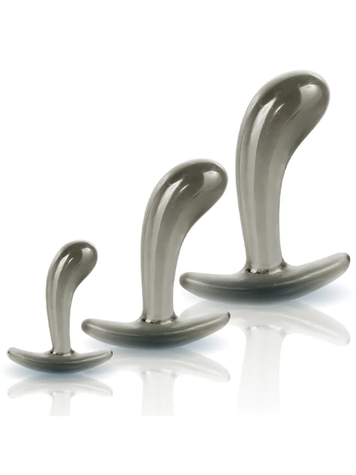 Black Axinite Anal Plug Set Smoke - Anal plug set 1