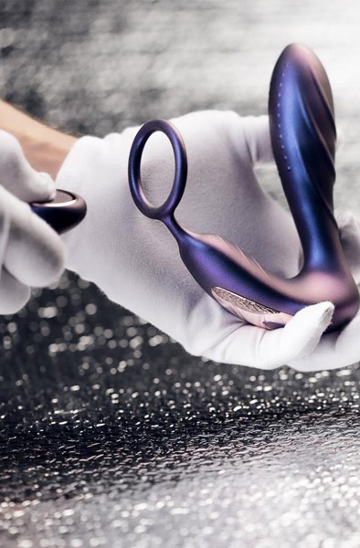 Black Hole Anal Vibrator With Cockring - Prostatavibrator mit Penisring 4