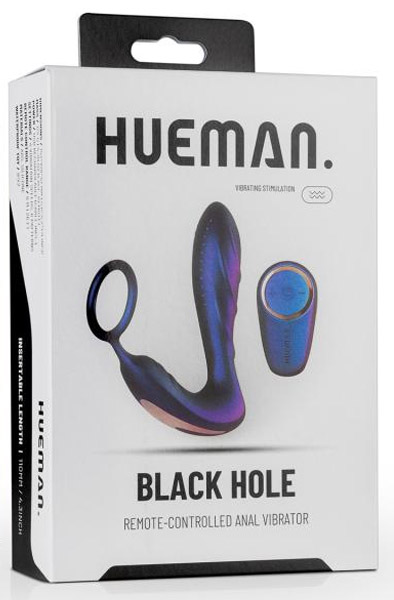 Black Hole Anal Vibrator With Cockring - Prostatavibrator mit Penisring 5