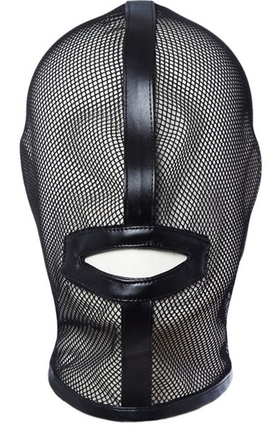 Black Mesh Hood - BDSM Maske 1