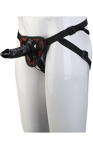 Blaze Deluxe Strap-On Dildo 13 cm - Umschnalldildo mit Geschirr 1