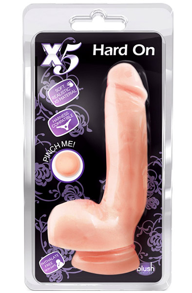 Blush Novelties X5 Hard On Beige 22 cm - Dildo 3